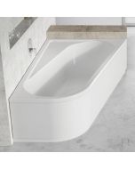 Cada baie asimetrica Ravak Concept Chrome 160x105cm, acril, orientare dreapta