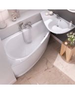 Cada baie asimetrica Ravak Avocado 150 L 150x75cm, orientare stanga, acril, snowwhite