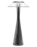 Veioza Kartell Space design Adam Tihany, LED, 15x30cm, titanium metalizat