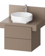 Dulap baza Duravit Balcoon 60x57cm, doua sertare cu inchidere lenta, umbra mat