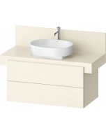 Dulap baza Duravit Balcoon 100x57cm, doua sertare cu inchidere lenta, ivory mat