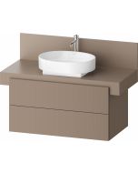 Dulap baza Duravit Balcoon 100x57cm, doua sertare cu inchidere lenta, umbra mat