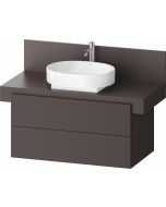 Dulap baza Duravit Balcoon 100x57cm, doua sertare cu inchidere lenta, maro mat