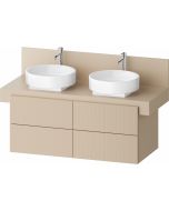 Dulap baza Duravit Balcoon 120x57cm, patru sertare cu inchidere lenta, sand beige mat