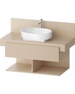 Dulap baza Duravit Balcoon 100x57cm, un sertar cu inchidere lenta, sand beige mat