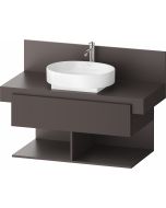 Dulap baza Duravit Balcoon 100x57cm, un sertar cu inchidere lenta, maro mat
