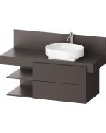 Dulap baza Duravit Balcoon 120x57cm, doua sertare cu inchidere lenta, orientare dreapta, maro mat