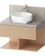Dulap baza Duravit Balcoon 60x57cm pentru consola Mineral, un sertar cu inchidere lenta, terraccino mat