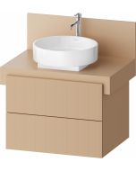 Dulap baza Duravit Balcoon 70x57cm, doua sertare cu inchidere lenta, terraccino mat