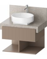 Dulap baza Duravit Balcoon 70x57cm pentru consola Mineral, un sertar cu inchidere lenta, umbra mat