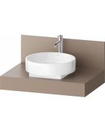 Consola pentru lavoar Duravit Balcoon Decor 80cm, cu un decupaj, umbra mat