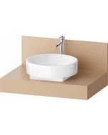 Consola pentru lavoar Duravit Balcoon Decor 80cm, cu un decupaj, terraccino mat