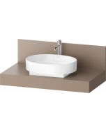 Consola pentru lavoar Duravit Balcoon Decor 100cm, cu un decupaj, umbra mat
