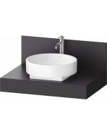 Consola pentru lavoar Duravit Balcoon Mineral 80cm, cu un decupaj, lava mat
