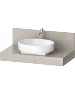 Consola pentru lavoar Duravit Balcoon Mineral 100cm, cu un decupaj, concrete mat