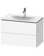 Dulap baza suspendat Duravit L-Cube 820x481mm, cu doua sertare, alb mat