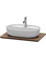 Blat lemn masiv pentru lavoar Duravit Luv 688x475mm, nuc american