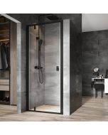 Usa de nisa batanta Ravak Nexty NDOP1-90, 90cm, sticla transparenta 6mm, profil negru