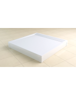 Set masca frontala si laterala pentru cadite de dus Ronal (SanSwiss) PWIL 100x100cm, h9.5cm, alb