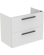 Dulap baza suspendat Ideal Standard i.life A cu 2 sertare, 80cm, alb mat