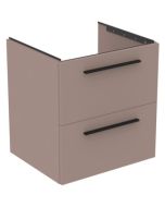 Dulap baza Ideal Standard i.Life B cu 2 sertare, 60x50.5x63cm, greige mat