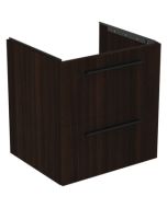 Dulap baza Ideal Standard i.Life B cu 2 sertare, 60x50.5x63cm, stejar cafea