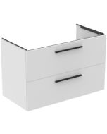 Dulap baza Ideal Standard i.Life B cu 2 sertare, 100x50.5x63cm, alb mat