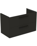 Dulap baza Ideal Standard i.Life B cu 2 sertare, 100x50.5x63cm, gri carbon mat