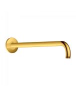 Brat de dus Duravit Shower Round 41cm, cu montaj pe perete, auriu lucios