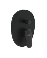 Baterie cada - dus Villeroy & Boch Antao cu montaj incastrat, necesita corp ingropat Vi-Box, negru mat
