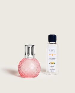 Set lampa catalitica cu parfum Maison Berger Disco Peach-Frosted cu parfum Fruity Sun 250ml
