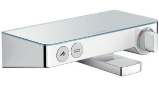 Baterie cada termostatata Hansgrohe Tablet Select 300, crom-alb