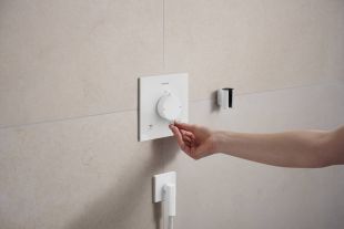 Accesoriu FixFit Hansgrohe Fine E alb mat