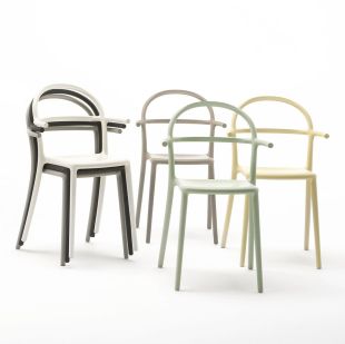 Scaun Kartell Generic C design Philippe Stark, bej mat