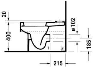 Vas WC  Duravit Vero