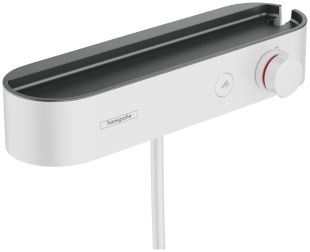 Baterie dus termostatata Hansgrohe ShowerTablet Select 400, alb mat