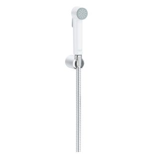 Set de dus igiena intima Grohe Tempesta-F Trigger Spray 30 cu agatatoare si furtun 125cm, 5.7 l/min, crom-alb