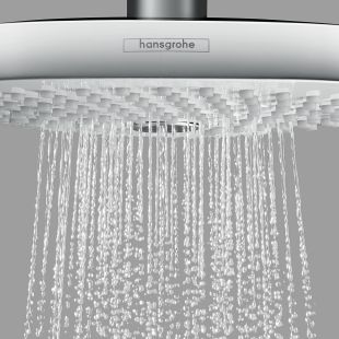 Palarie de dus Hansgrohe Croma Select E 180 cu doua tipuri de jet, crom