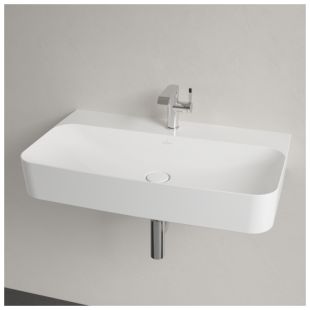 Lavoar Villeroy & Boch Finion 80x47cm, finisat suplimentar, alb