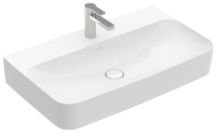 Lavoar Villeroy & Boch Finion 80x47cm, finisat suplimentar, alb