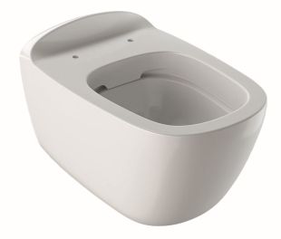 Set vas wc suspendat Geberit Citterio Rimfree 56cm, KeraTect si capac cu inchidere lenta, alb