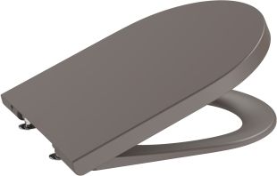 Capac wc Roca Inspira Round cu inchidere lenta si QuickRelease, cafea