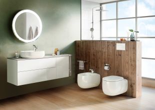 Capac wc Roca Beyond cu inchidere lenta si QuickRelease, bej