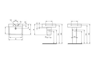 Lavoar Ideal Standard Connect Cube 60x46cm