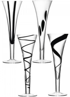 Set 4 pahare sampanie LSA International Jazz 250ml