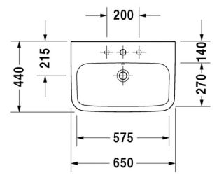 Lavoar Duravit DuraStyle 65cm