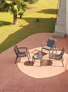 Masuta exterior Nardi Doga d 49.5cm, h 39.5cm, alb