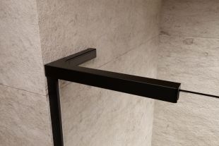 Paravan cada Radaway Modo SL PNJ II, un element fix orientare stanga, 70cm, negru mat