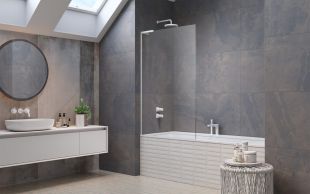Paravan cada Radaway Modo SL PNJ II, un element fix orientare stanga, 70cm, alb mat