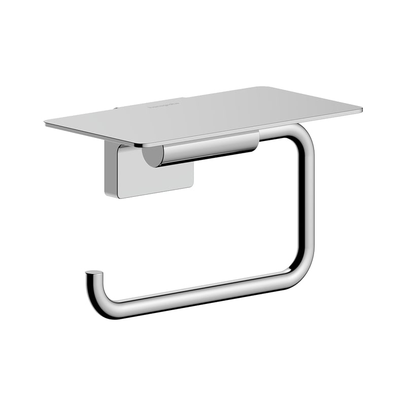 Suport hartie igienica cu raft Hansgrohe AddStoris S  crom